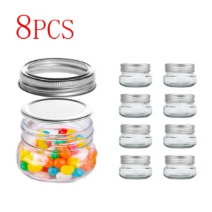 Mason Jars Glass Jar with Lid  Canning Jar for Pickling  Food Storage Drinking Spices Salads Jams Wedding Favors  DIY Decorate