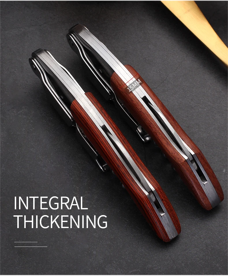 Wood Handle Corkscrew Professional Wine Opener Portable Screw Corkscrew Multifunction Beer Cap Bottle Opener Kitchen Bar Tool