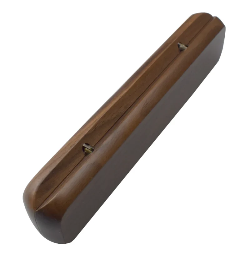 Handmade Natural Wooden Pen Box Walnut Wood Pencilcase Portable Magnet Fixed Storage Box For One Pen Office School Supplies Gift