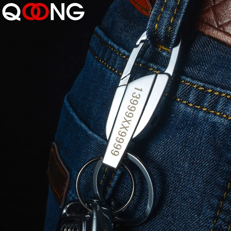 H0cea87bbc37d400e83b24d8f4d6900f62.webp Customized Keychain For Car Plate Number Logo Anti-lost Keyring Engraved Name Key Chain Ring Personalized Gift For Men Women Y10