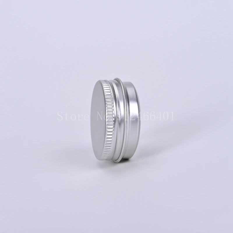 5/10/15/20/30/50/60/100/150/200/250g Aluminum Tins with Lids Silvery Tin Cans Round Metal Box Empty Ceam Jar Cosmetic Containers