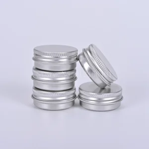 5/10/15/20/30/50/60/100/150/200/250g Aluminum Tins with Lids Silvery Tin Cans Round Metal Box Empty Ceam Jar Cosmetic Containers