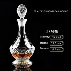 Crystal Glass Wine Red Bottle  Wine Decanter Whiskey Liqour Pourer Home Bar Vodka Beer Bottle Jar Jug JR