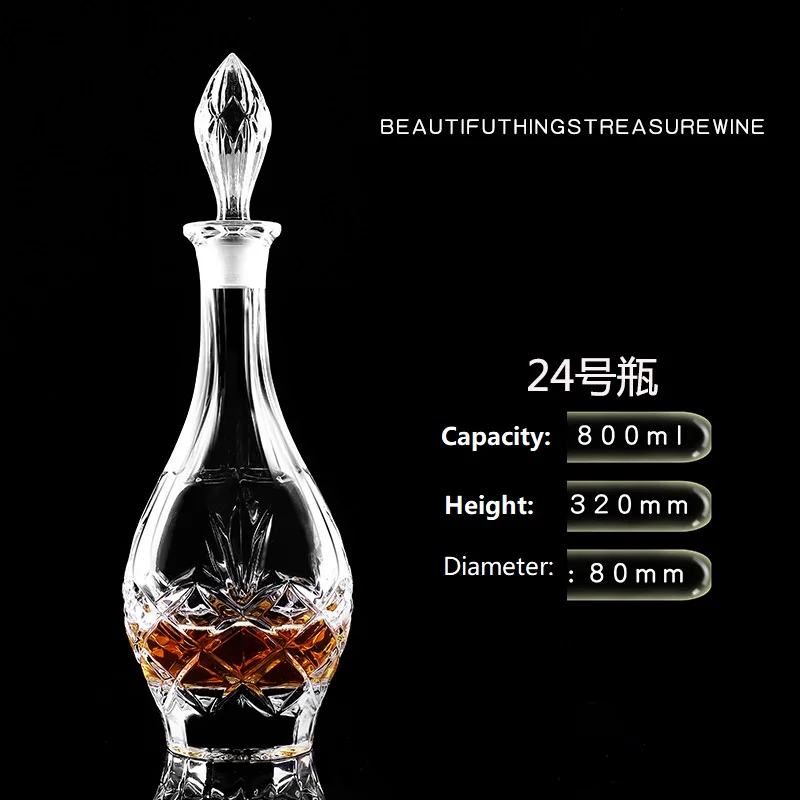 Crystal Glass Wine Red Bottle  Wine Decanter Whiskey Liqour Pourer Home Bar Vodka Beer Bottle Jar Jug JR