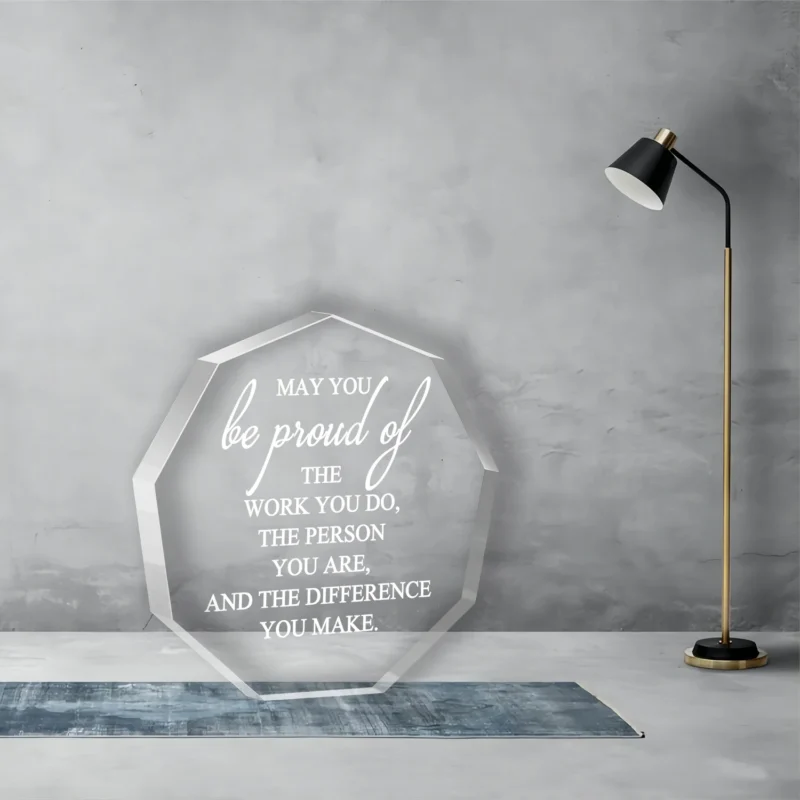 Thank You Gift Employee Inspirational Acrylic Sign Prizes Coworker Appreciation Gift Employee Office Table Decor Keepsake