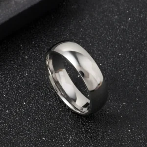S01cd6a09323743e3900f78d52006a2ff7.webp Charm Jewelry Ring for Men Women Stainless Steel Black Rings Wedding Engagement Band Quality Matte Male Jewelry