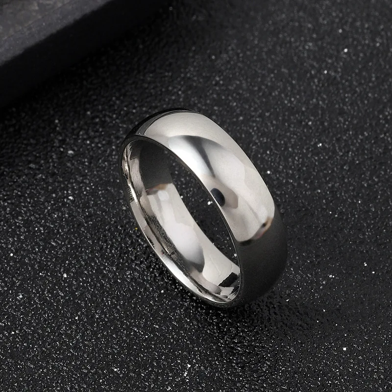 S01cd6a09323743e3900f78d52006a2ff7.webp Charm Jewelry Ring for Men Women Stainless Steel Black Rings Wedding Engagement Band Quality Matte Male Jewelry