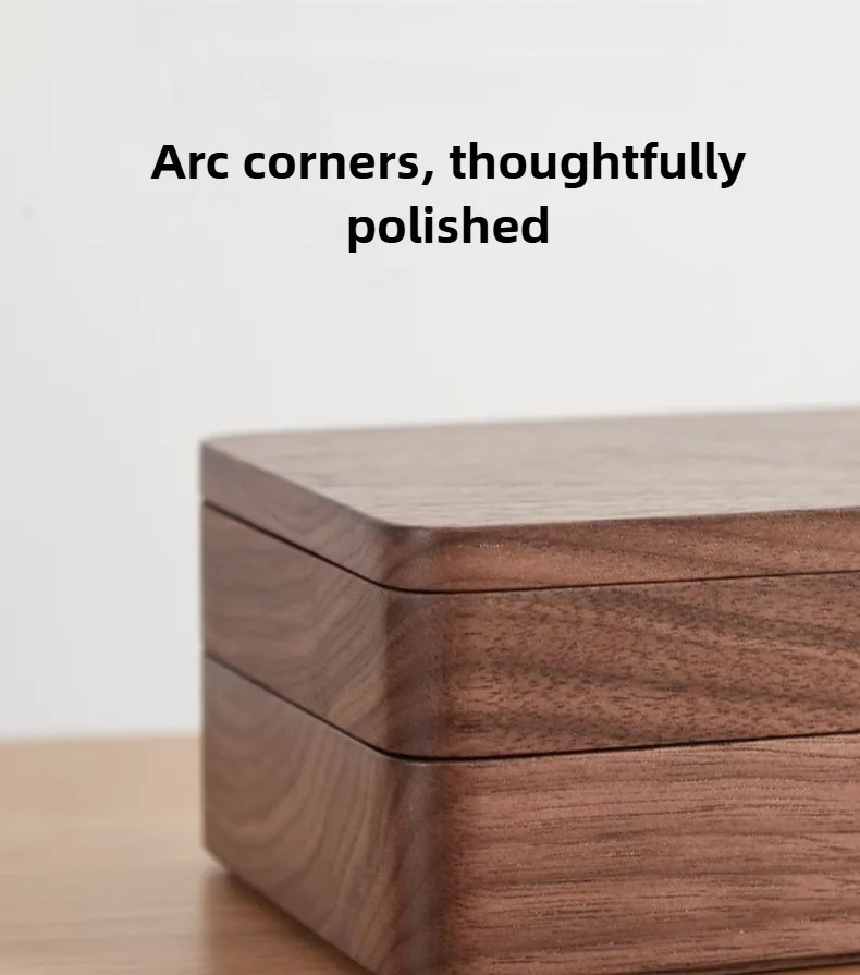 Wooden Jewelry Storage Box Earring Necklace Jewelry Organizer Box Bracelet Ring Necklace Watch Boxes Vintage Display Holder