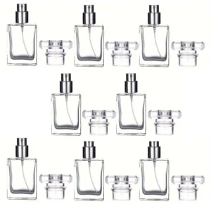 8pcs 30ml Glass Perfume Bottles Empty Refillable Clear Travel Perfume Spray Atomizer Bottle Perfume Bottle Atomizer Container
