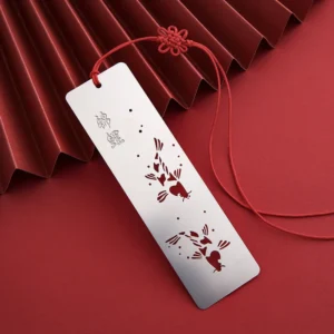 Metal Bookmark Creative Chinese Style Exquisite Stainless Steel Hollow Book Clip Stationery School Office Supplies Student Gifts