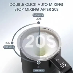 380ML Electric Coffee Self Mixing Mug IP67 Waterproof BPA-free Coffee Stirring Mug Rechargeable Automatic Magnetic Cup For Tea