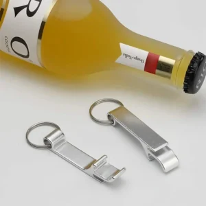 Color Mini Bottle Opener Metal Beer Drink Opener Keychain Small Practical Flat Portable Bottle Opener Suitable For Kitchen