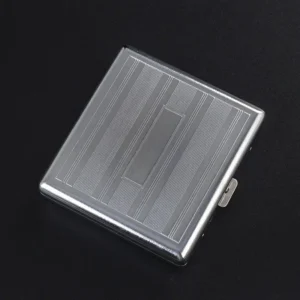 20PCS Metal Cigarette box stainless steel Embossed Portable Cigarette case personalized fashionable storage box Smoking Tool