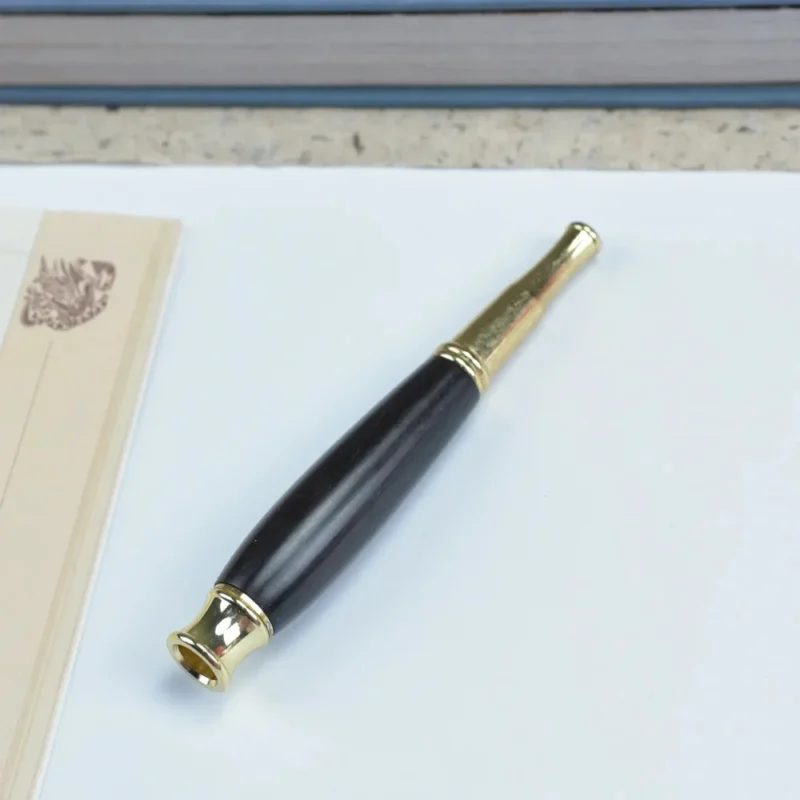 Double Filter Red Sandalwood Smoke Pipe Carved Dragon Mouth Real Wood Cleaning Friendly Compact And Durable Smoking Accessory