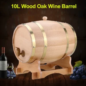 Barrel for Beer Oak Timber Wine Barrel Vintage Wood Oak Timber Wine Barrel for Beer Whiskey Rum Port Vintage 1.5/3/5/10L