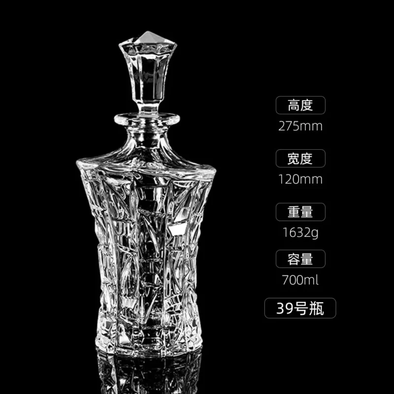 Crystal Glass Wine Red Bottle  Wine Decanter Whiskey Liqour Pourer Home Bar Vodka Beer Bottle Jar Jug JR