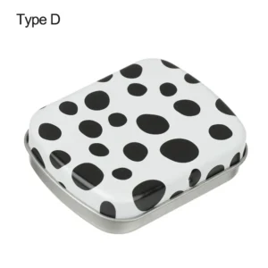 1PC New Metal Rectangular Storage Box Container with Lid Small Tin Boxes Empty Containers Silver Storage Box Case Organizer