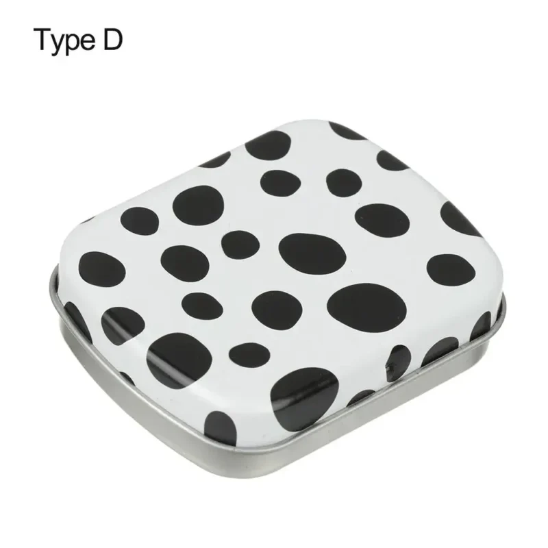 1PC New Metal Rectangular Storage Box Container with Lid Small Tin Boxes Empty Containers Silver Storage Box Case Organizer