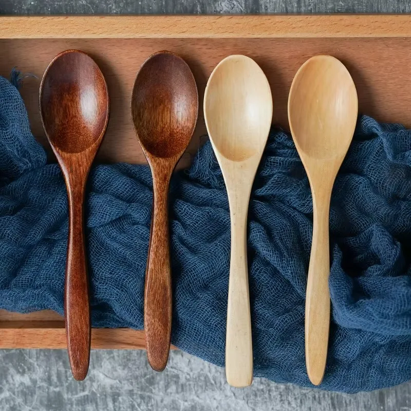 S153641c240b8476d8bafcd9078dbf900o.webp Wooden Spoon Wood Tableware Spoon Anti-Scald Tea Coffee Stirring Spoons Kitchen Cooking Utensil Tool Soup Teaspoon Cucharas 숟가락
