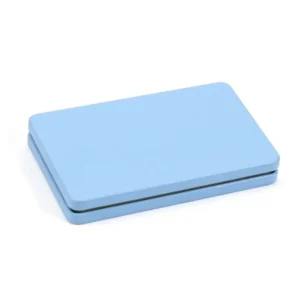 1PC New Metal Rectangular Storage Box Container with Lid Small Tin Boxes Empty Containers Silver Storage Box Case Organizer