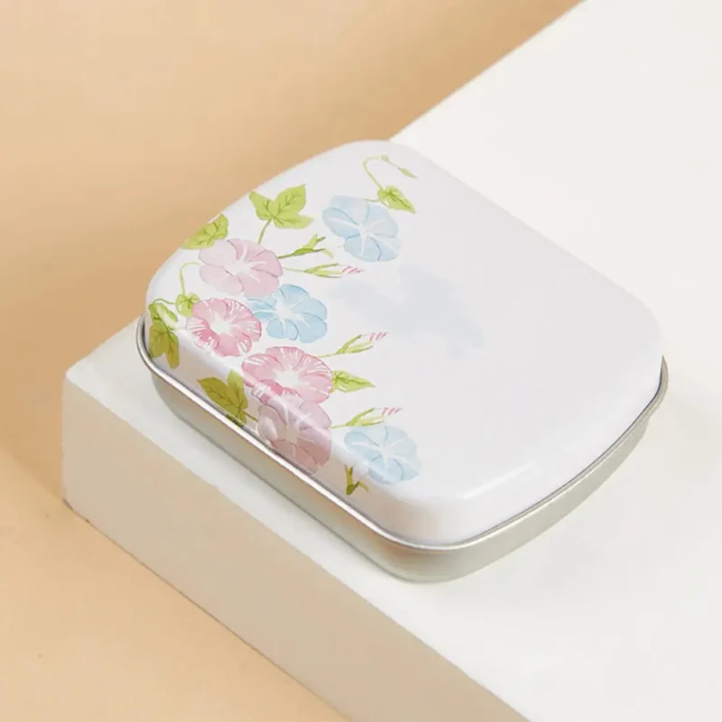 Metal Mini Hinged Iron Box Rectangular Empty Tin Storage Box Jewelry Pill Candy Cases Container Cosmetic Organizer Home Supplies