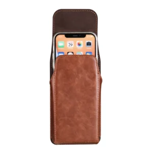 Luxury Leather Belt Clip Phone Case Men Travel Waist Bag For iPhone 17 16 15 14 13 12 11 Pro Max XS 7 8 Plus Holster Pouch Cover