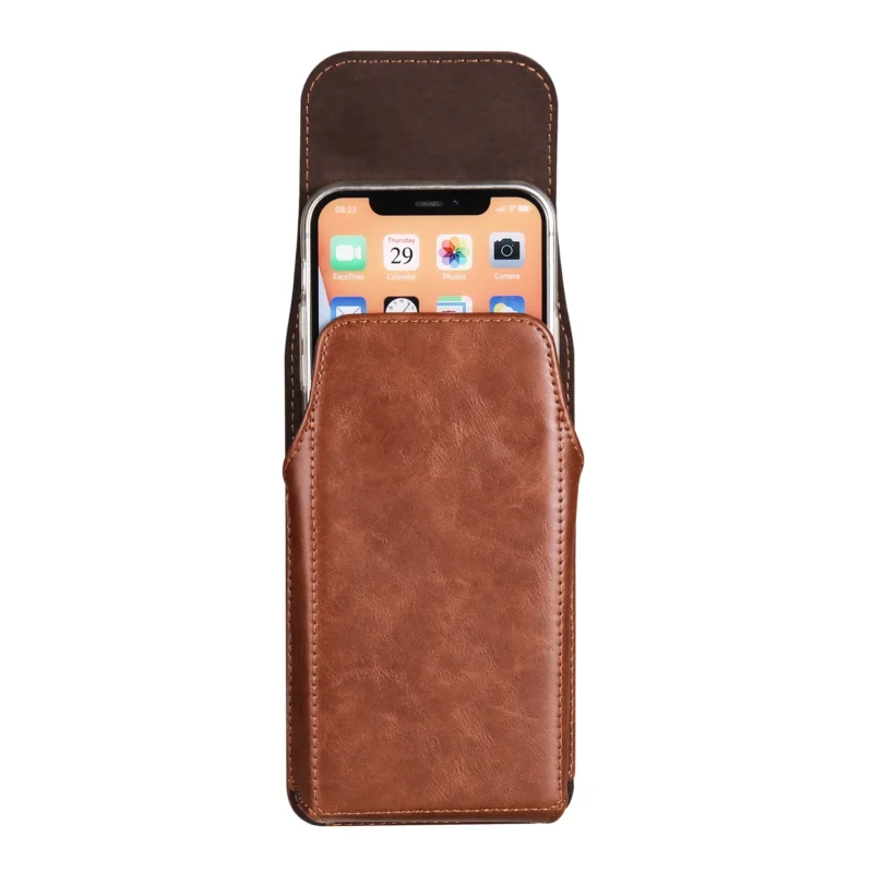 Luxury Leather Belt Clip Phone Case Men Travel Waist Bag For iPhone 17 16 15 14 13 12 11 Pro Max XS 7 8 Plus Holster Pouch Cover