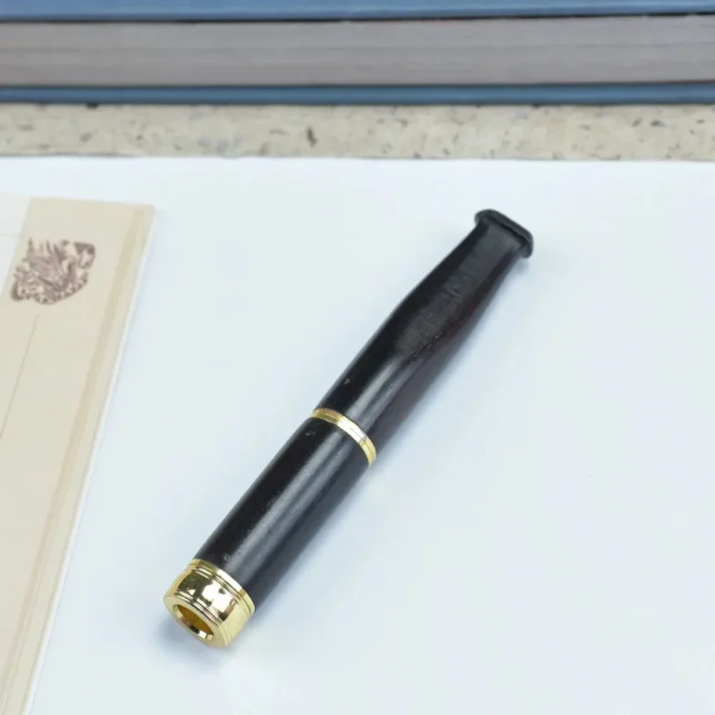 Double Filter Red Sandalwood Smoke Pipe Carved Dragon Mouth Real Wood Cleaning Friendly Compact And Durable Smoking Accessory