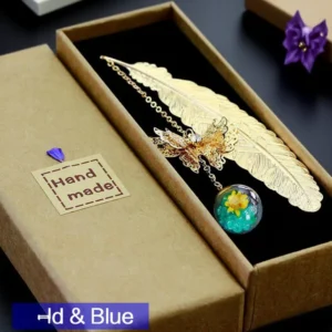 Elegant Metal Feather Bookmark Gift for Women Book Lovers Teachers Ideal for Birthdays Christmas Mothers Day