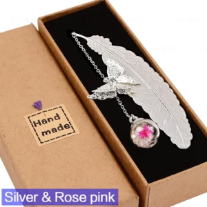 Elegant Metal Feather Bookmark Gift for Women Book Lovers Teachers Ideal for Birthdays Christmas Mothers Day