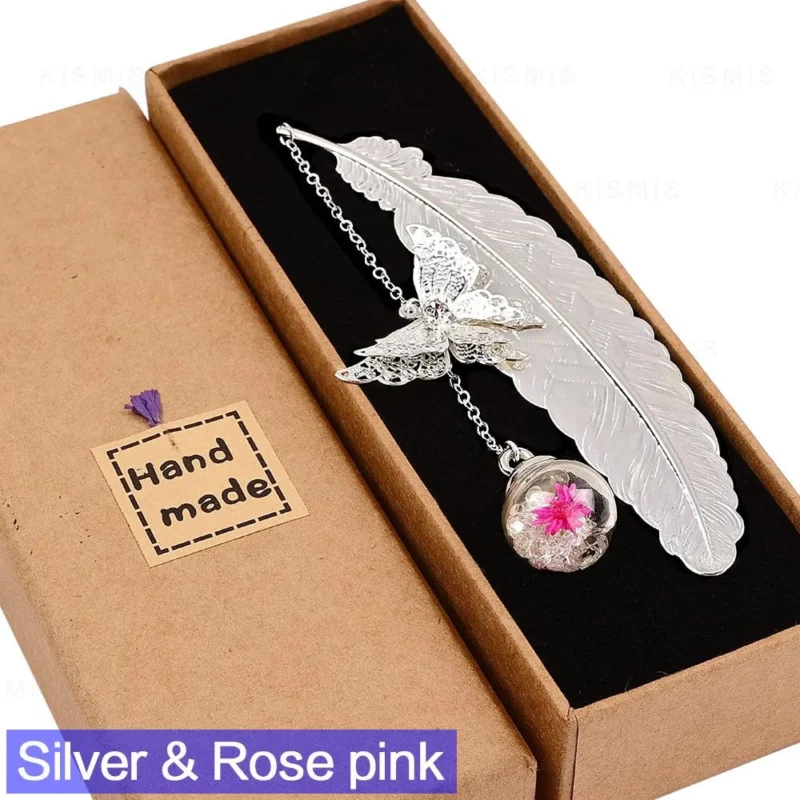 Elegant Metal Feather Bookmark Gift for Women Book Lovers Teachers Ideal for Birthdays Christmas Mothers Day