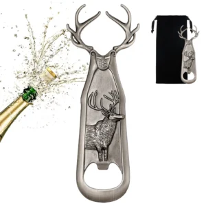 S1c767d961cfc49158bd8c7fb347f4943T.webp Alloy Metal Beer Bottle Opener Deer Reindeer Antlers Design Openors Kitchen Bar Tool Christmas Thanksgiving Birthday Gift