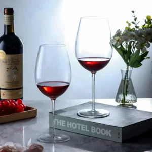 Ultra Thin Crystal Glass Goblet Sensory Oot-Bellied Red Wine Glass for Home Fine Stick Wine Burgundy Glass