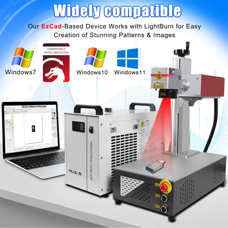 S205971a837cc44e6b67e48051db470768.webp 15W UV Laser Marking Machine UV 15W 5W 10W 355nm Engraver Glass Maker for Glass/Wood/PVC/Stainless Steel/Plastic Leather