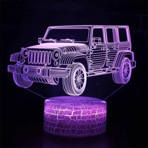Car,Truck,Tractor,Excavator 3D Night Light LED Touch Illusion Table Lamp Baby Bedroom Decor Gift Lamps for Christmas Birthday