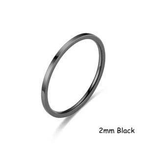 Custom Word Inside Outside Engrave Ring Dainty Name Personalized Stacking Ring Unisex Promise EternityMemorial Anniversary Gifts