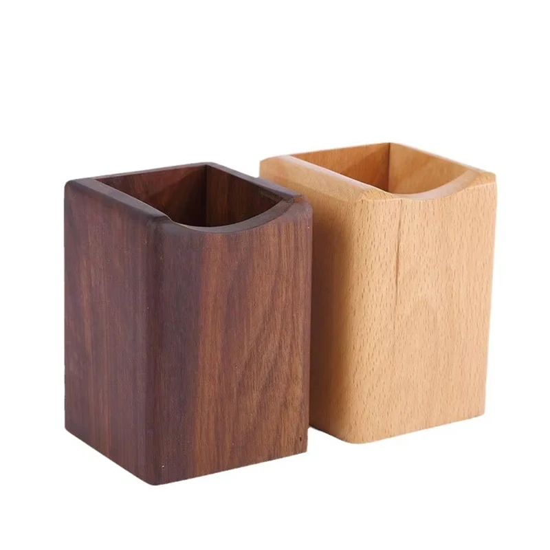 Wooden storage box pen holder
