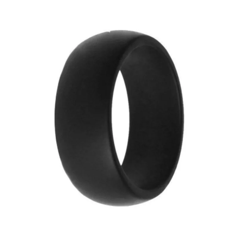 Silicone Rings Men Women Hypoallergenic Flexible Sports Antibacterial Silicone Finger Ring For Wedding Rubber Bands