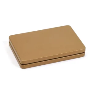 1PC New Metal Rectangular Storage Box Container with Lid Small Tin Boxes Empty Containers Silver Storage Box Case Organizer