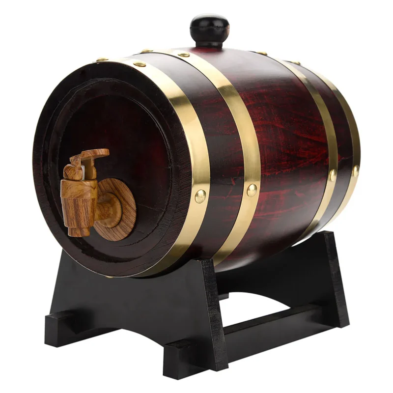 Barrel for Beer Oak Timber Wine Barrel Vintage Wood Oak Timber Wine Barrel for Beer Whiskey Rum Port Vintage 1.5/3/5/10L