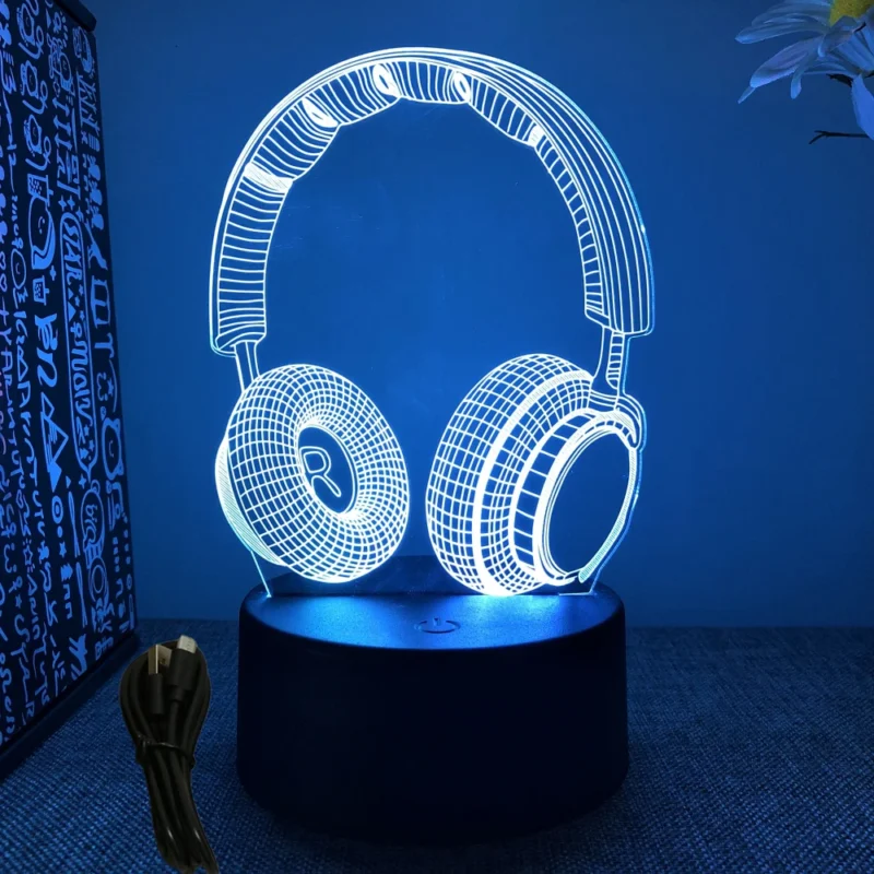 NEON GAMER 3D Lamp LED Night Light Gaming Setup RGB Children's Lamps Gamer Room Decoration Bedroom Table Lamp Personalized Gifts