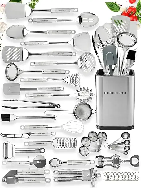 S2d6d3ee64f5f4cbca304c472b6be0381K.webp Stainless Steel 54-Piece Kitchen Utensil Set - Heat Resistant Nonstick Cooking Tools