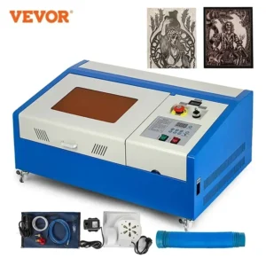 S2df0e69686d74e72b099628a02943de58.webp VEVOR CO2 Laser Engraver 40/50W CO2 Laser Engraving Machine 30*20cm Cut Tools for Wood Leather Woodworking USB Support CorelDraw