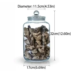Large Size Glass Storage Jars Sealed Design Home Decor Wide Mouth Containers Reusable Kitchen Storage Transparent Glass Jar