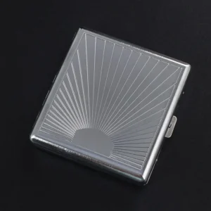 20PCS Metal Cigarette box stainless steel Embossed Portable Cigarette case personalized fashionable storage box Smoking Tool