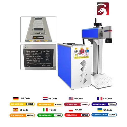 VEVOR Laser Marking Machine 30/50W Fiber Laser Engraving Machine Metal Stainless Steel Cutting Gold Silver Ring Laser Engraver