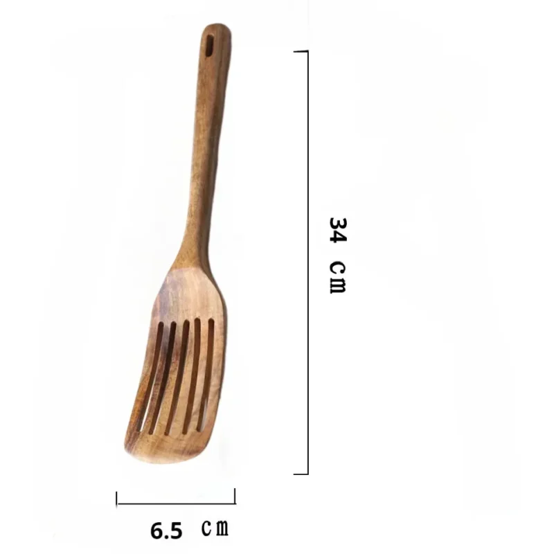 Wooden Spoon Natural Wooden Tableware Teak Wood Nanmu Super Long Cooking Spoon Kitchen Utensils for Cooking Kitchen Tools
