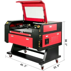 VEVOR Laser Engraver CO2 Laser Engraving Machine RUIDA Board Compatible with Lightburn 60-130W Laser Tube Woodworking Tools