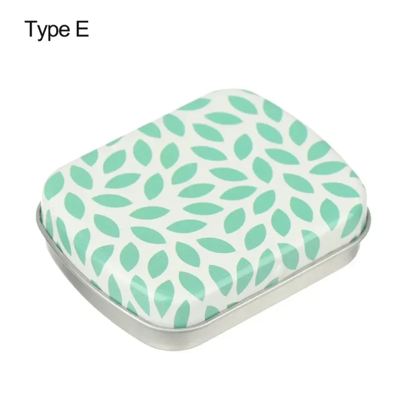 1PC New Metal Rectangular Storage Box Container with Lid Small Tin Boxes Empty Containers Silver Storage Box Case Organizer