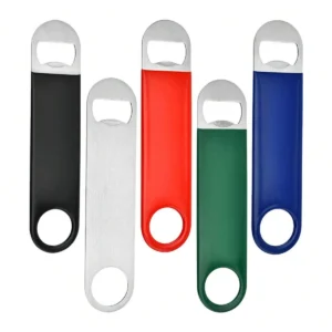 Bartender Bottle Opener, Beer Bottle Openers, Speed Openers, Rubber Coated Stainless Steel 7 inch